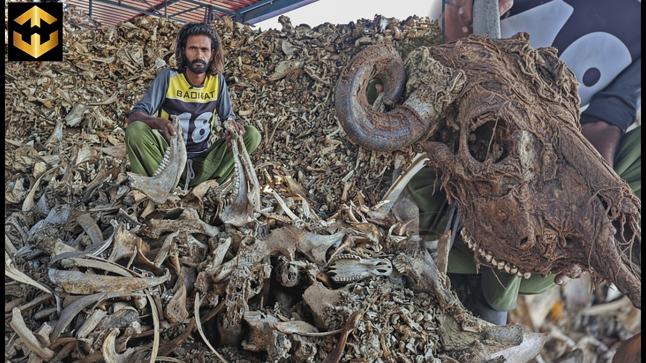 Unbelievable Recycling Secrets! How Animal Bones Turn Into Stylish Buttons | Factory mass Production