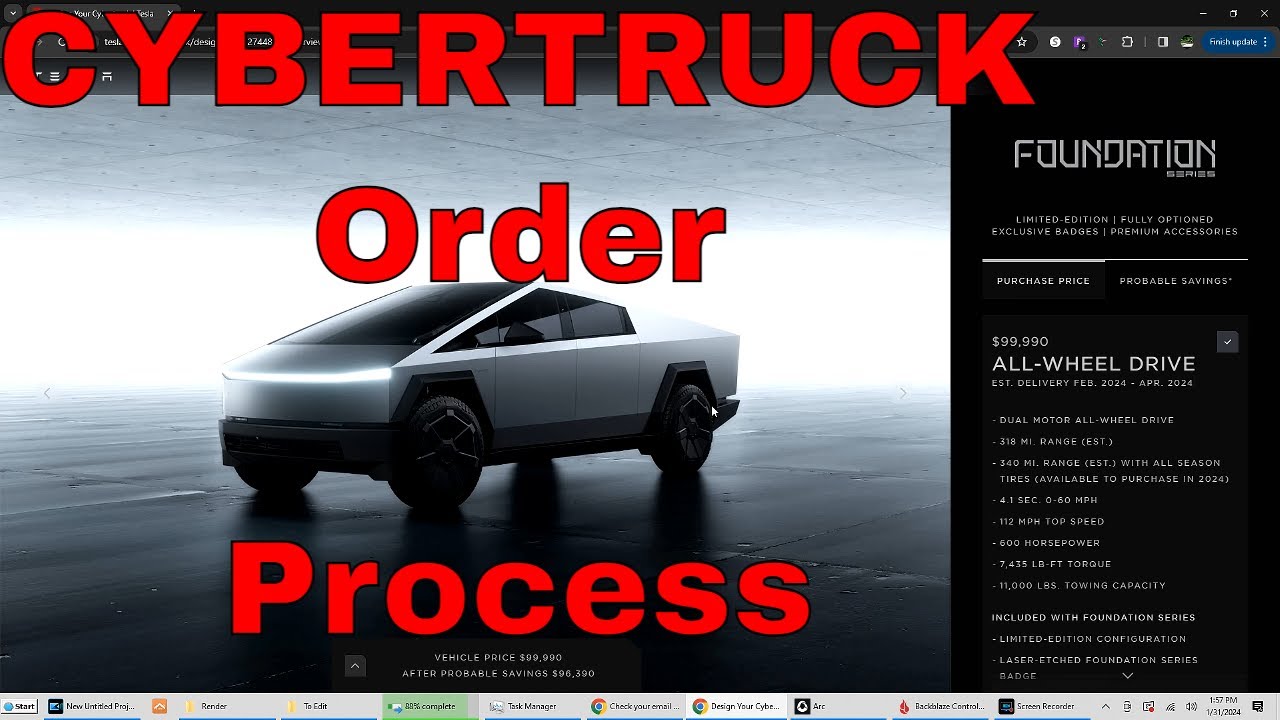 Ordering the Foundation Series Tesla Cybertruck! 🚗Cybertruck Reservation Guide Walkthrough