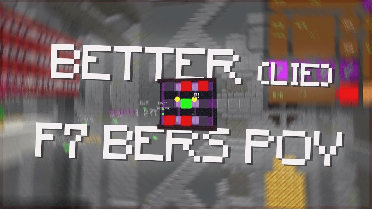 Mid F7 BERS POV | Hypixel Skyblock