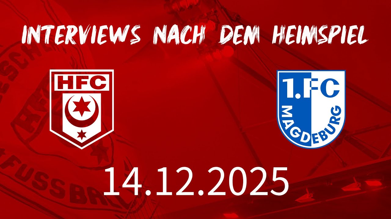 Interviews nach dem Heimspiel des HFC gegen den 1. FC Magdeburg II