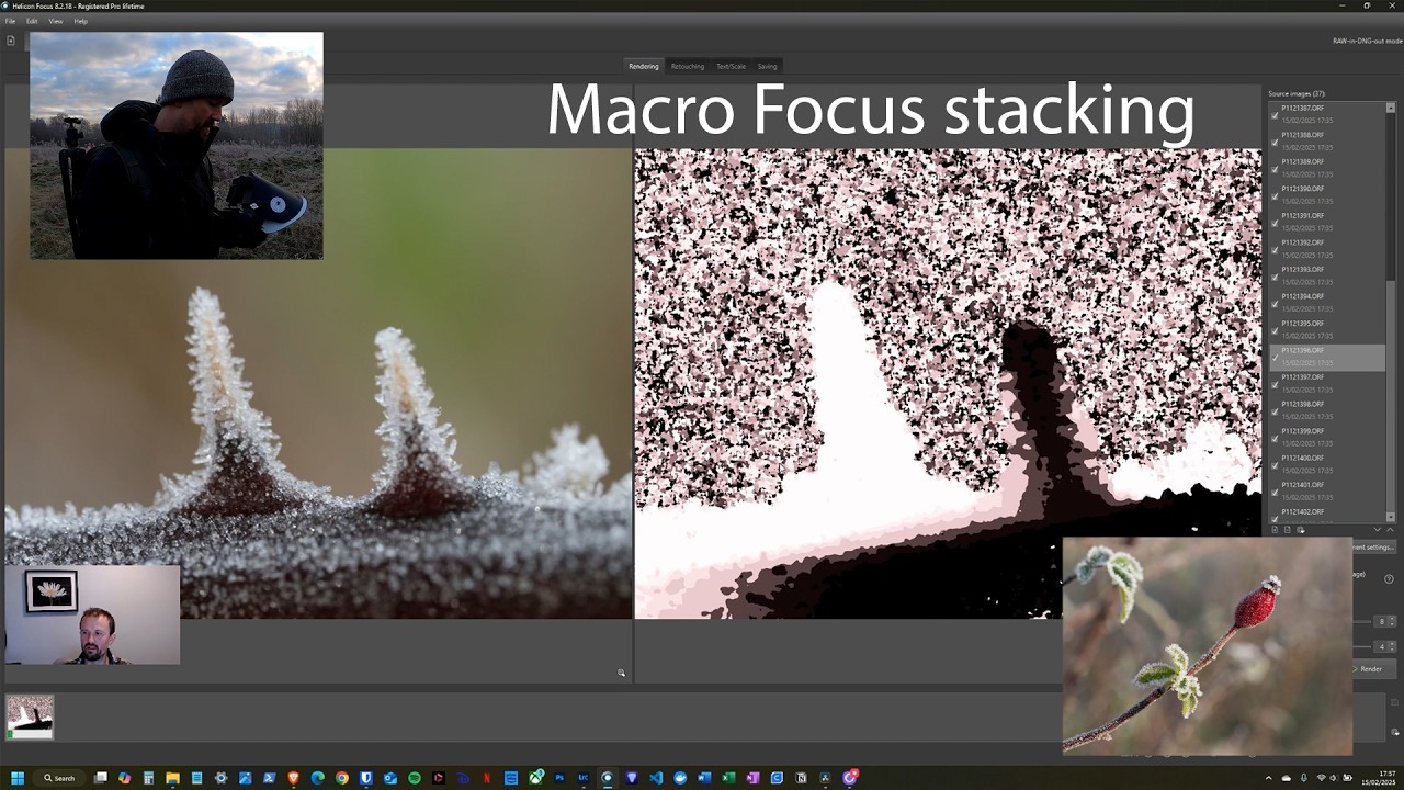 Frosty morning macro stacking photography shoot and tutorial