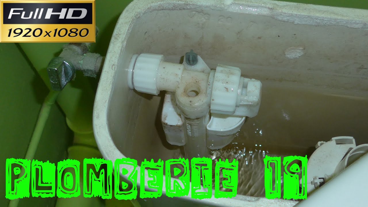 Plomberie19-Le remplacement du robinet flotteur d'une chasse d'eau d'un WC