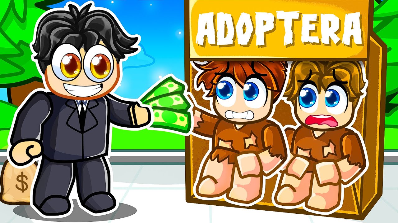 Adopterad Av En RIK FAMILJ i Roblox!