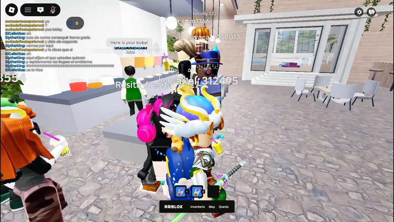 Consiguiendo los items de bobas 🤩🤩