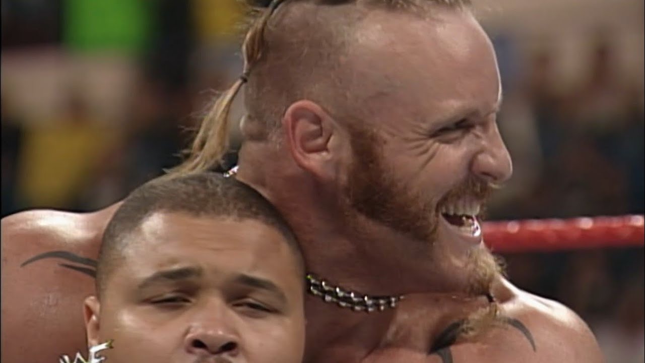 D-Lo Brown vs Droz (w/Albert): WWF SmackDown April 29, 1999 HD