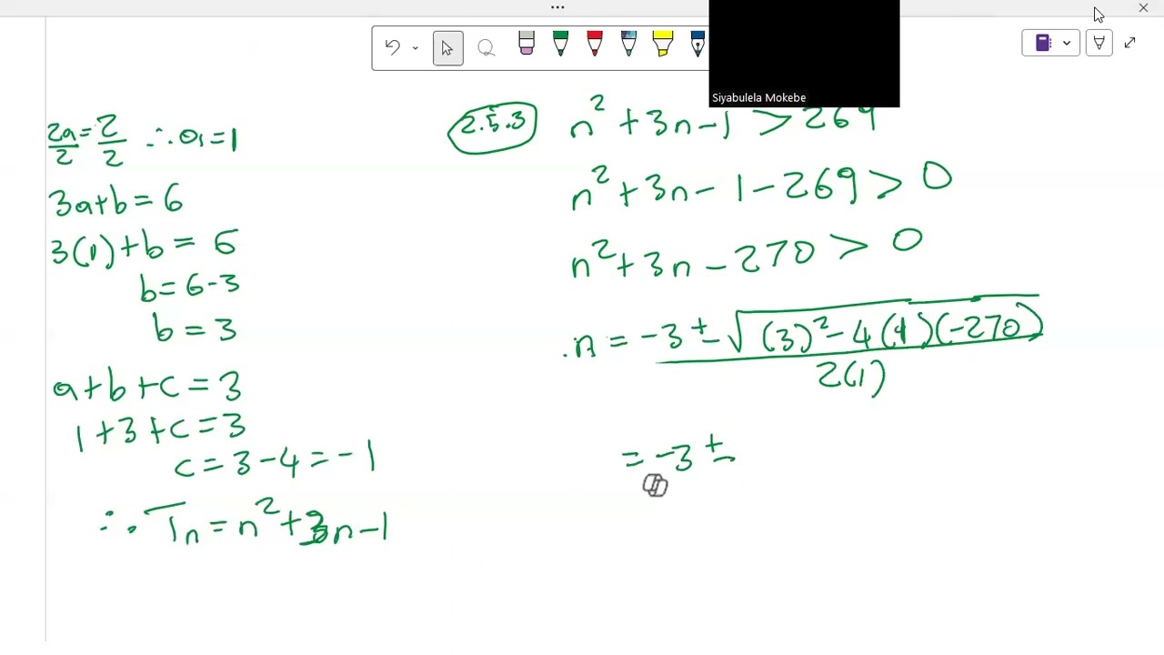 Sequences and series part 2