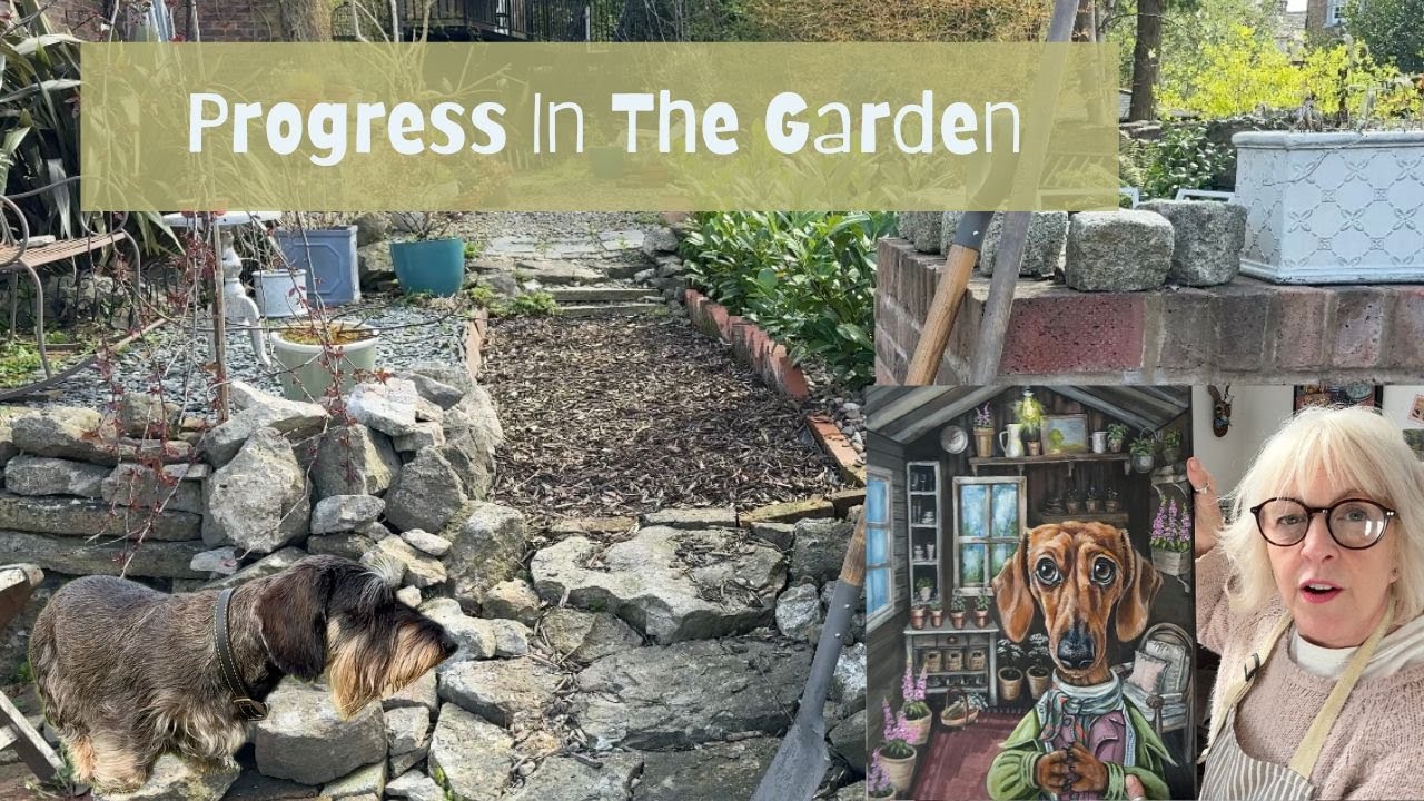 Progress in the garden and starting a new painting