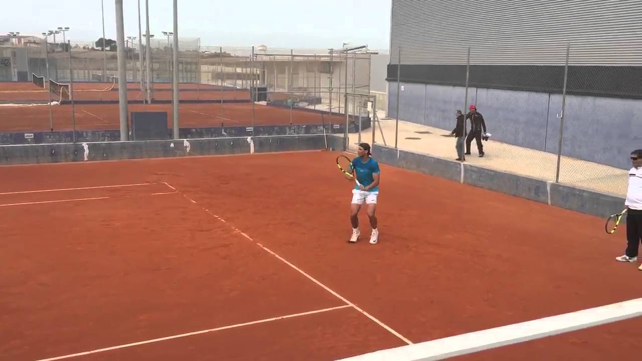 Rafa Nadal's practice session at Manacor - Jan, 26th 2016