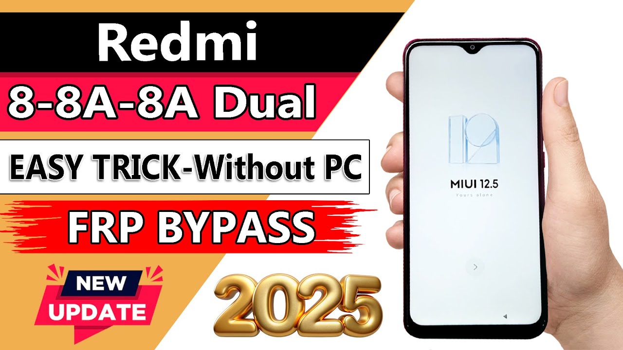 Redmi 8/ 8a/ 8a Dual Bypass (Frp) Google Lock Without Pc✔ Redmi 8/ 8a/ 8a Dual Google Account Bypass
