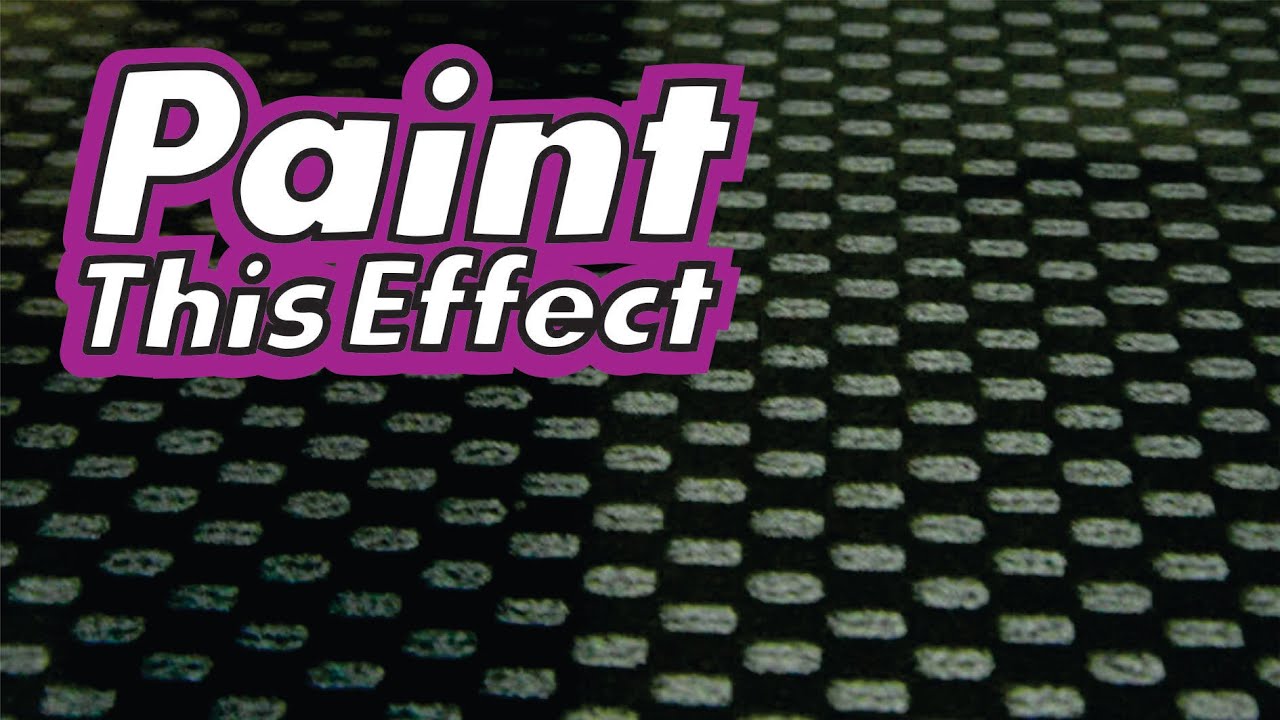 Spray Paint Carbon Fiber Effect - how to get carbon fiber look - spray paint stencil effect