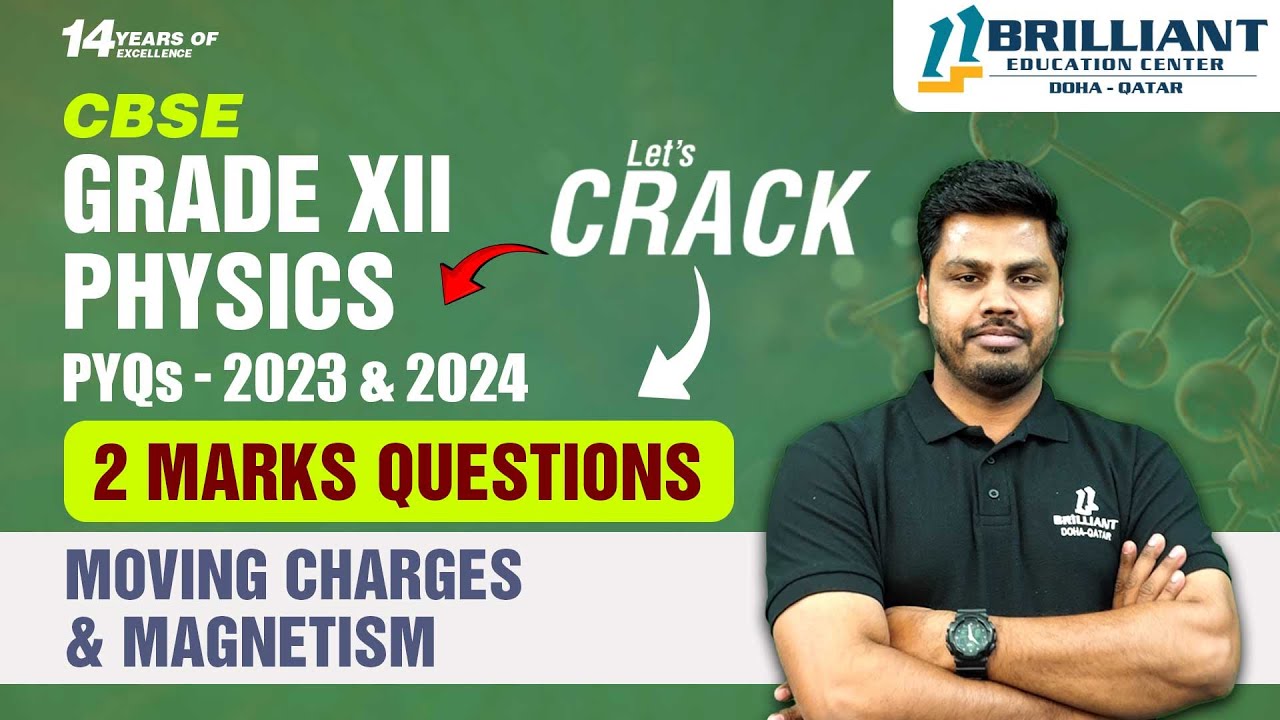 CBSE 12 Board Exam PYQ's 2023 & 2024 | Physics | 2 Marks Questions - Moving Charges and Magnetism -2