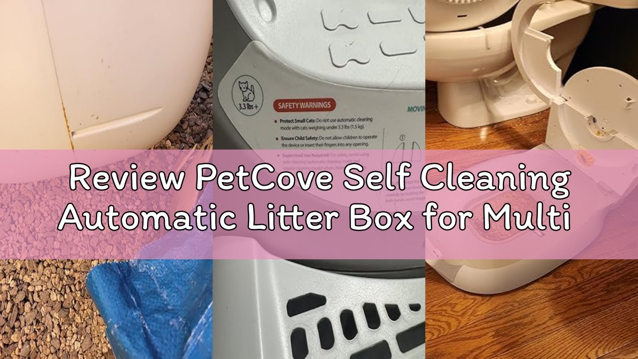 Review PetCove Self Cleaning Automatic Litter Box for Multi cat - XL Capacity/Quiet Operation/Odor C