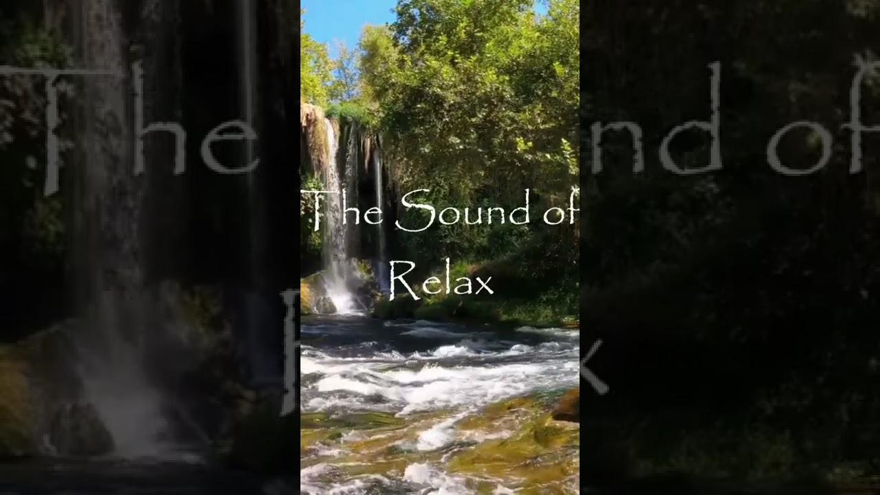 Cascata Rilassante per dormire  2 Ore ASMR  rumore dell'acqua e canto di uccelli nella foresta