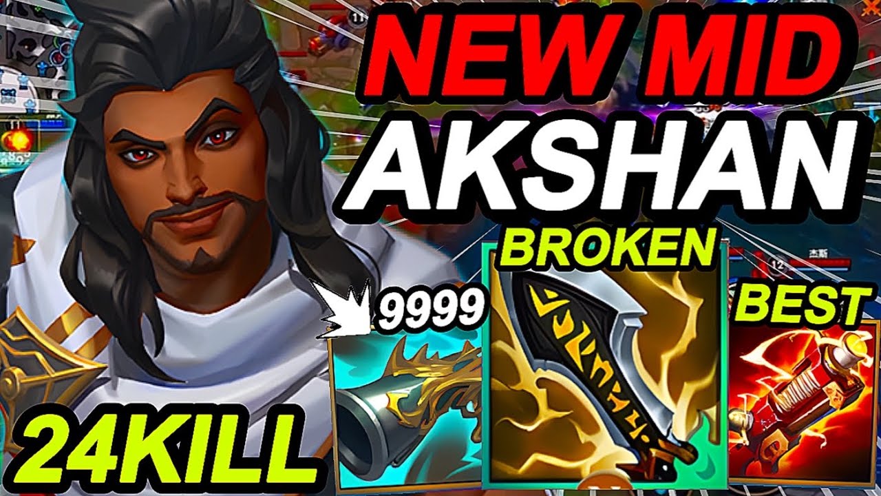 Wild Rift China Akshan Mid - Early Game OP Champion - China New Mid Akshan Build Runes