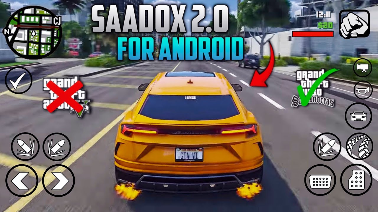 Saadox 2.0 High Graphics Modpack - Gta San Android | Support all Devices