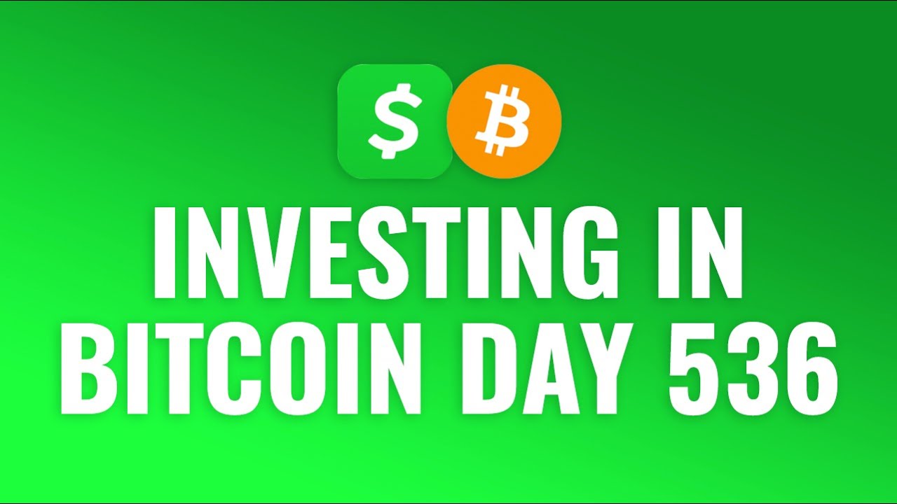 Investing $1 Bitcoin Every Day with Cash App - DAY 536