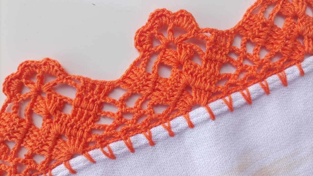 Bico de crochê para pano de prato #544
