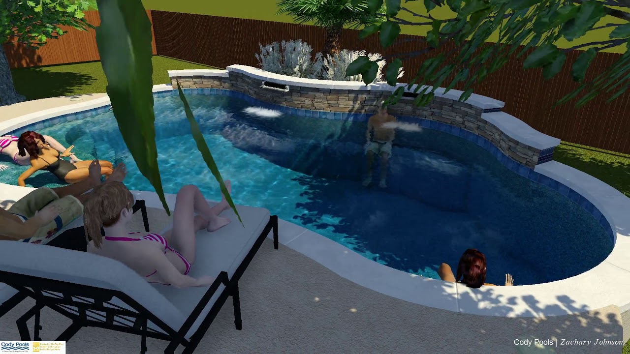 The Bradley Pool - Designed by Zach Johnson - Cody Pools