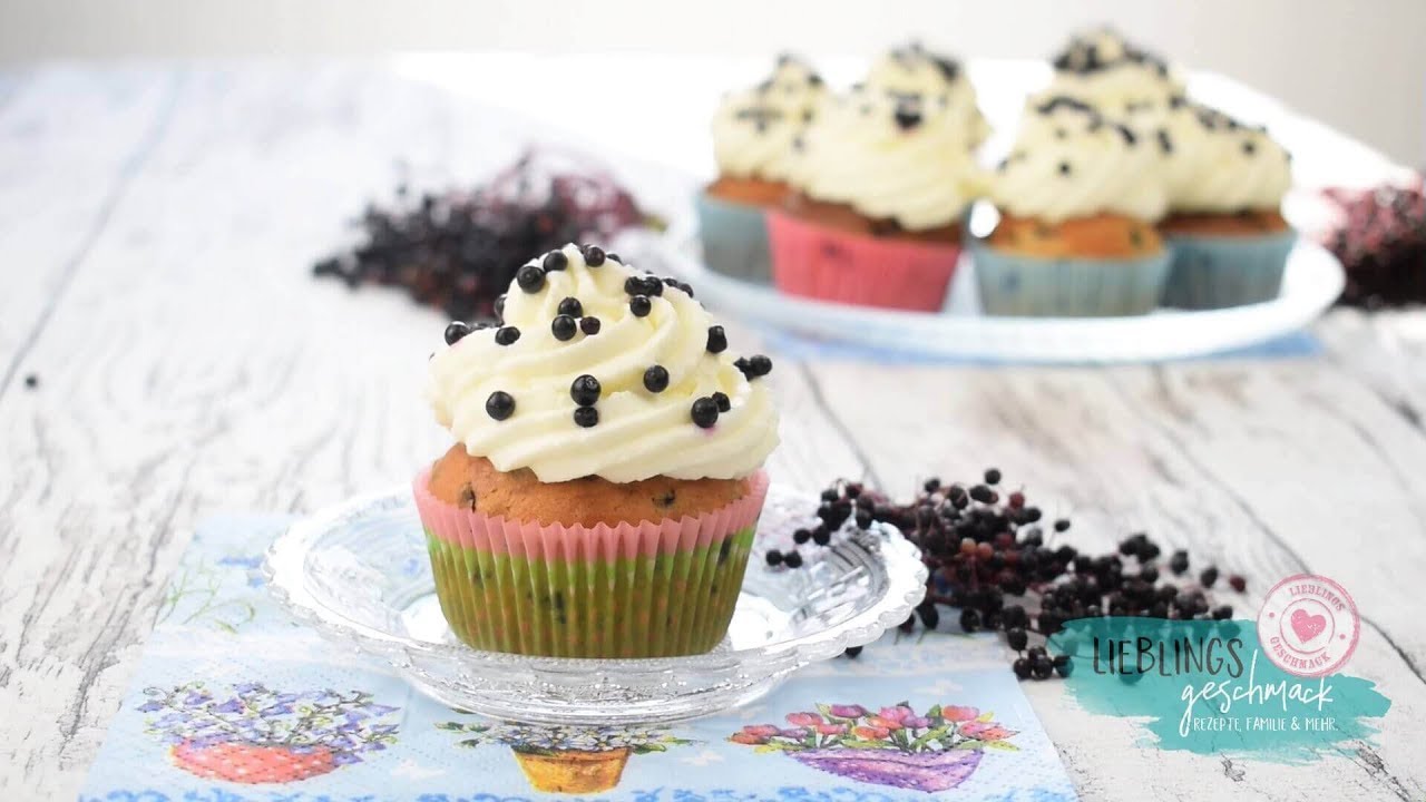 Holunderbeeren Cupcakes /von Lieblingsgeschmack