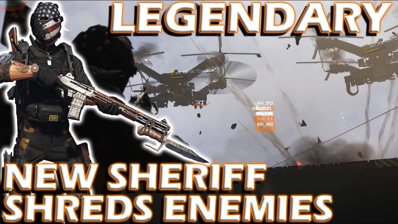 NEW Sheriff Exotic Build Absolutely CLEANS UP | Legendary | Solo PVE Modifiers OFF #division2