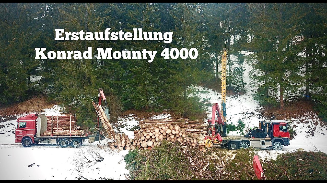 Erstaufstellung Konrad Mounty 4000 (Seilkran) im Murtal