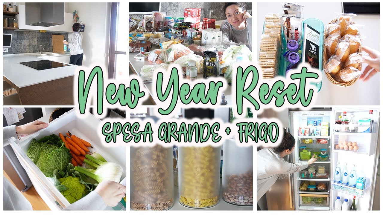 NEW YEAR RESET | MEGA SPESA + PULIZIA E ORGANIZZAZIONE FRIGO | Giuly T