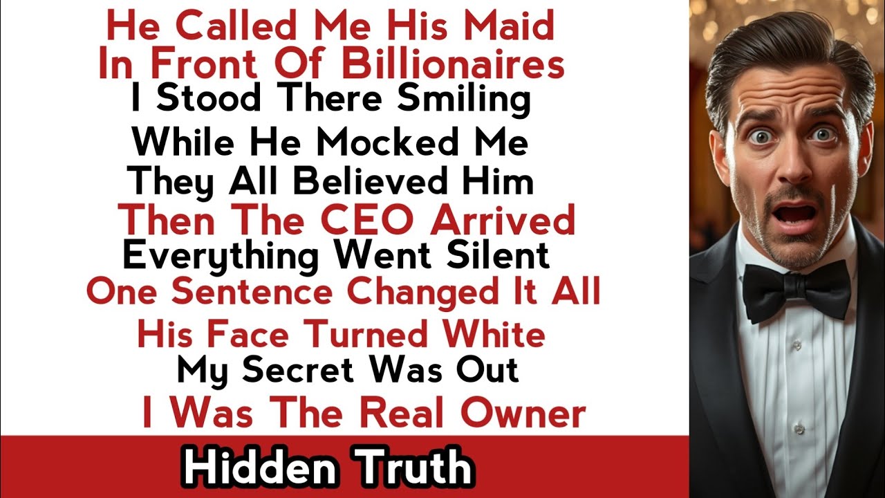 He Humiliated Me at the Billionaire Gala…Then I Revealed the Truth”