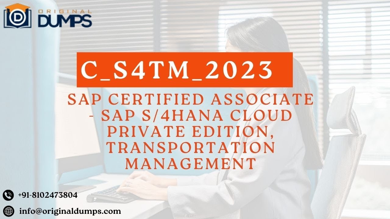 C_S4TM_2023 Exam Prep | SAP TM Sample Questions & Answers Explained