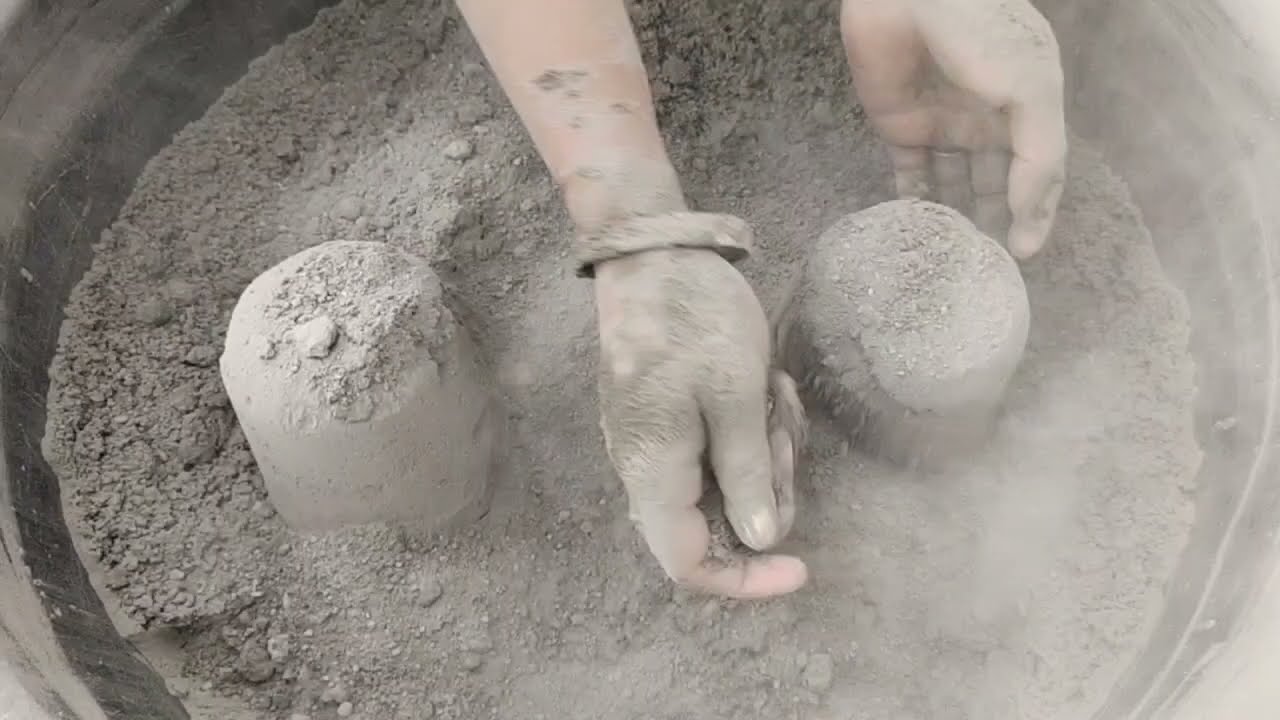 Super soft dusty pure cement crumbling ||ASMR|| @asasmr