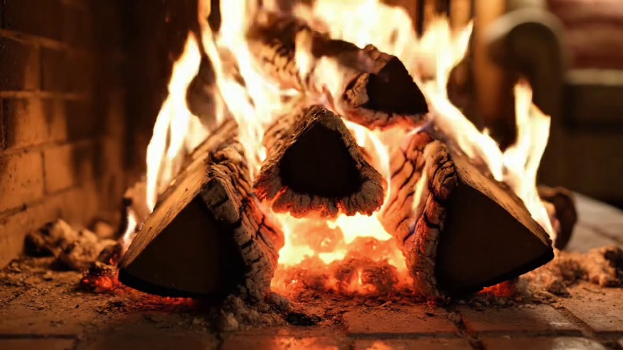 Crackling Fireplace & Gentle Piano 🎹🔥 Perfect Background Music for Studying, Reading & Relaxation