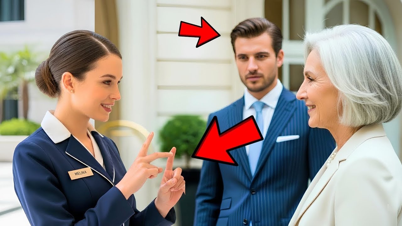 Nieśmiała Recepcjonistka Przywitała Głuchą Matkę Milionera W Migowym… Nie Wiedząc, Że On Patrzył