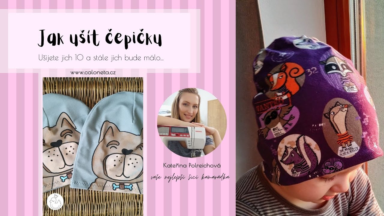 Jak ušít jednoduchou čepičku | How to sew baby hat