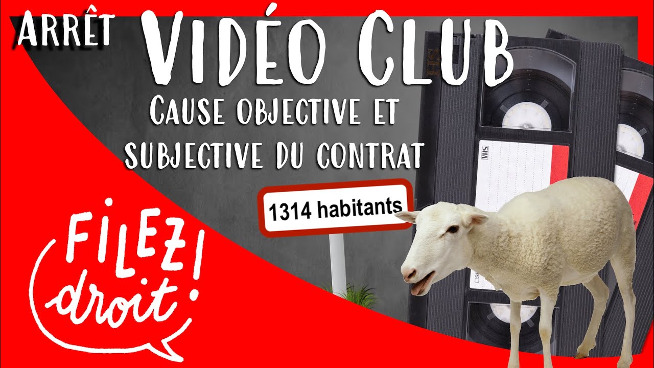 Vidéoclub, conception objective et subjective de la cause du contrat, Ccass., civ. 1ère, 03/07/1996