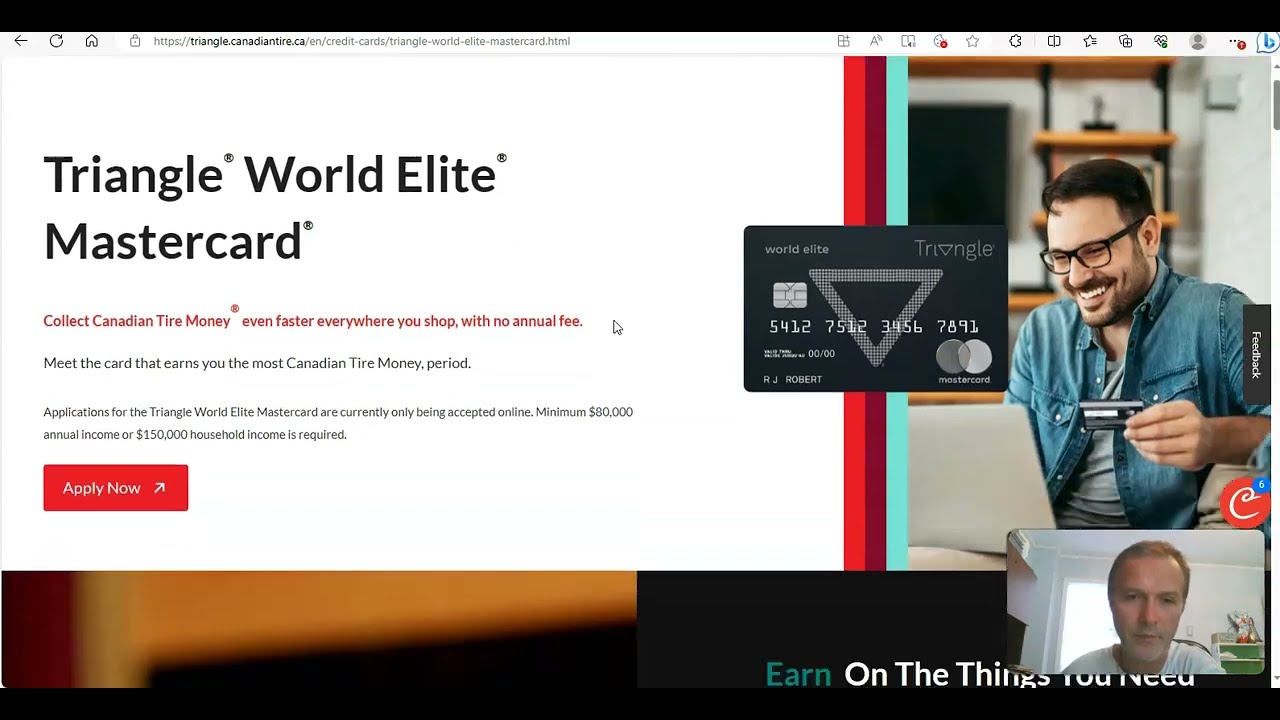 Best No free Credit Card to Have Canadian Tire World Elite Triangle Master Card
