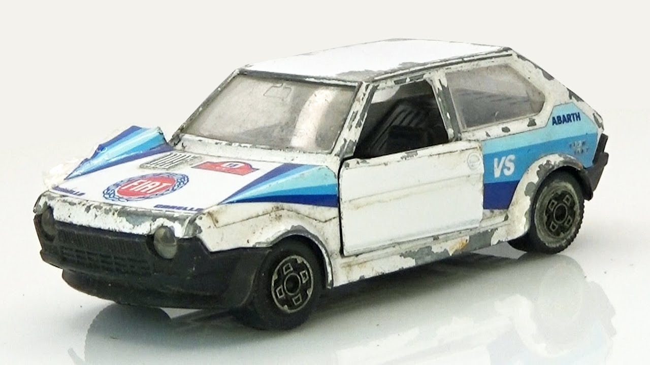 Fiat Ritmo Abarth. Реставрация Bburago со светодиодными фарами.