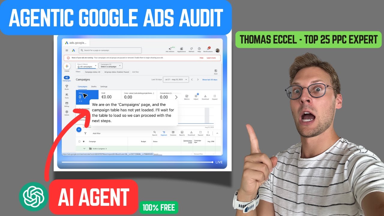 The Future of PPC: AI Agent Runs a Shockingly Accurate Google Ads Audit
