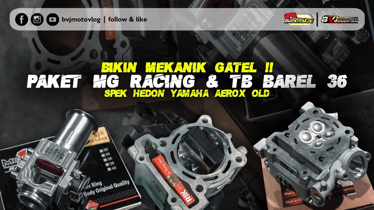 PART 1-Kedatangan Part MEWAH ! Head 22*25 dan Blok MG Racing 65mm ditambah TB Barel Moto1 36mm
