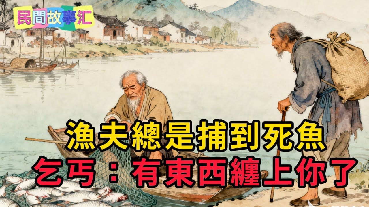 漁夫總是捕到死魚，過路乞丐提醒：有東西纏上你了 