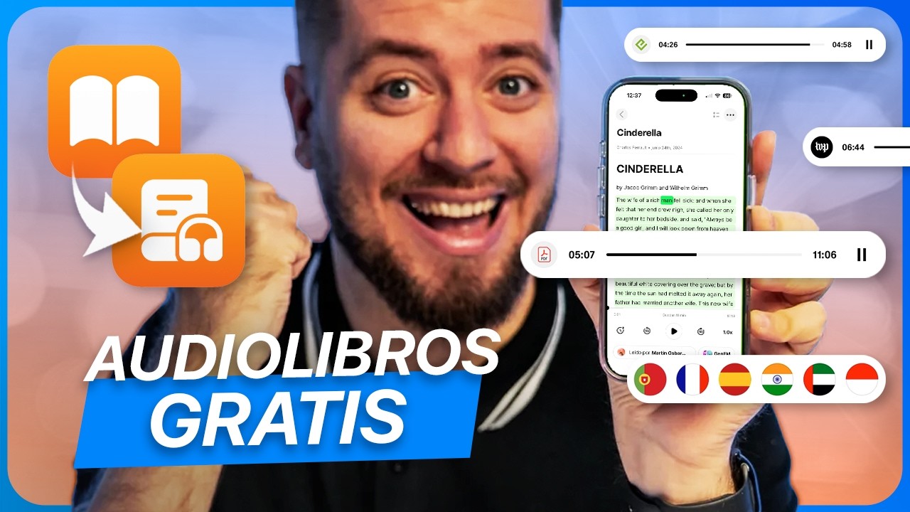 Convierte cualquier libro en audiolibro GRATIS: Gu&iacute;a definitiva (Apps esenciales)