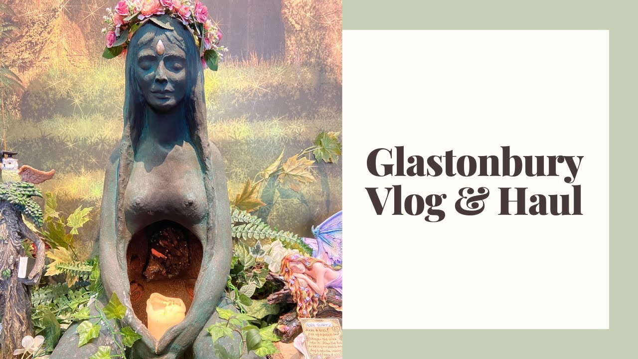 Glastonbury Vlog & Haul (crystal shopping, oracle cards and more)