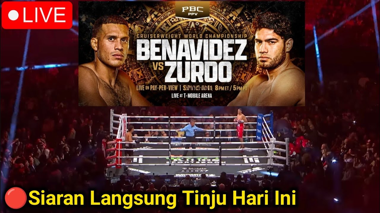 🔴Live Siaran Langsung Tinju Dunia Hari Ini Minggu 8 Maret  2026 | David Benavidez vs Zurdo Ramirez 