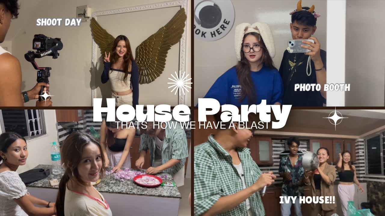 STAYCATION 🤩with my buddies in Ivy house l house party🏡 l Photobooth | Shootday l @Shreya Subba