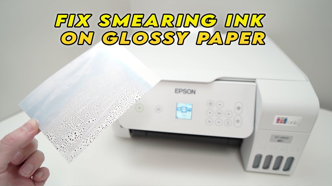 Как устранить размазывание чернил на глянцевой бумаге — принтер Epson EcoTank