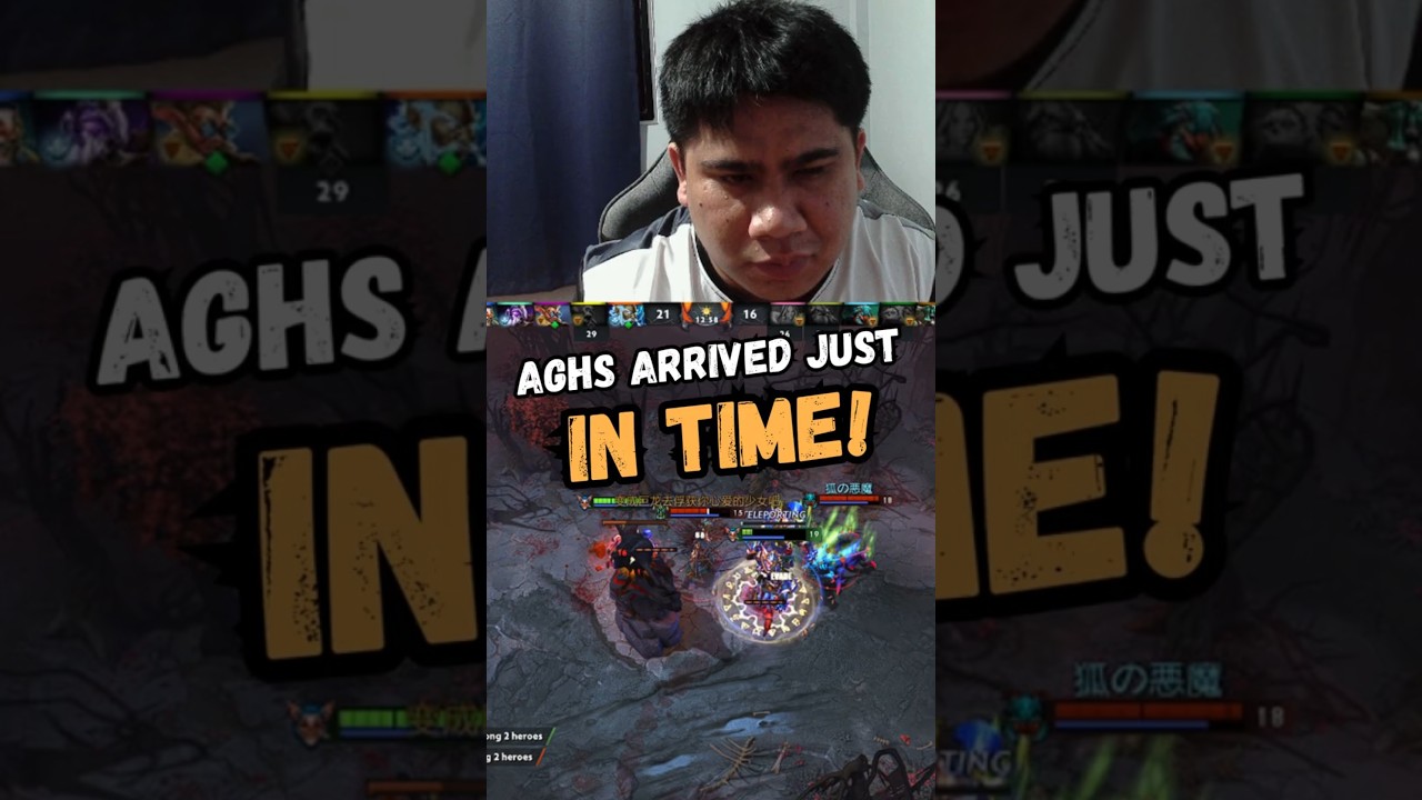 Aghs Arrived Just in Time! | Meepo Clutch Survival  #dota2  #meepo  #ratkingdota