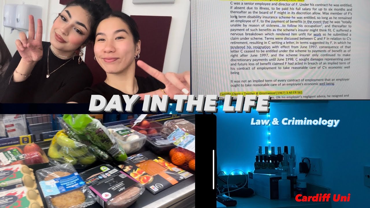 a day in the life of a 1st year Law & Criminology student | Cardiff Uni