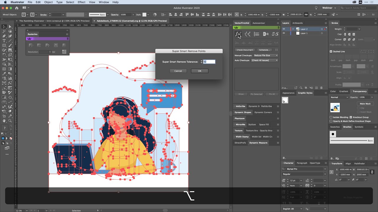 The Rambling Illustrator - 10 June 2020 - Reduce and minimize file size in Illustrator