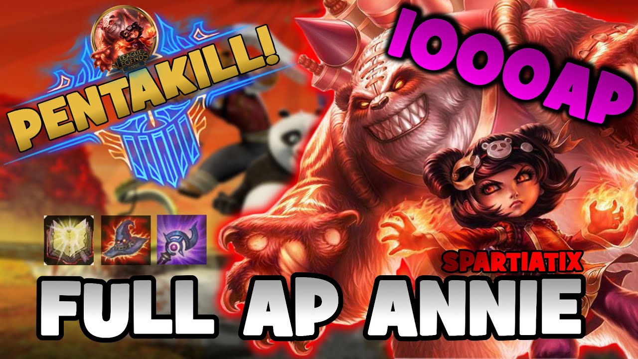 FULL AP ANNIE - 1000AP | PENTAKILL | 29/0/4 | ONESHOT | LEAGUE OF LEGENDS