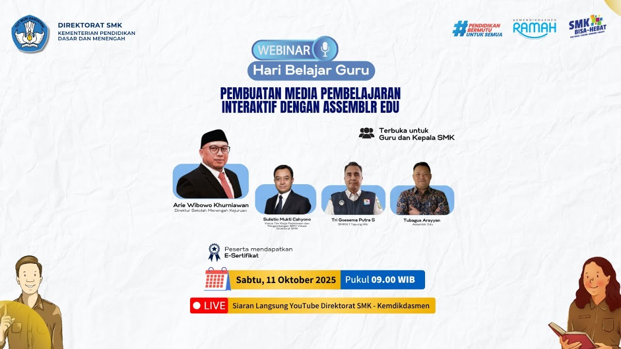 Webinar Hari Guru Belajar - Pembuatan Media Pembelajaran Interaktif dengan Assemblr EDU