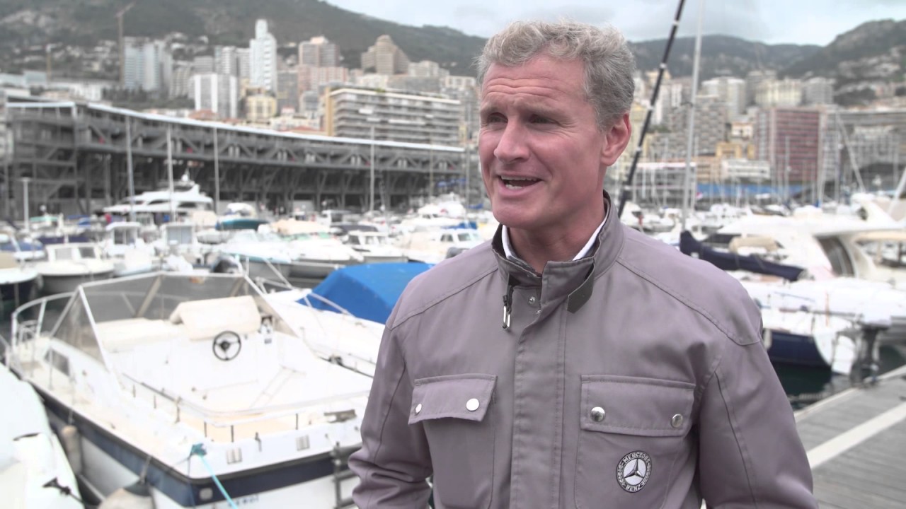Mick Schumacher and David Coulthard in Monaco
