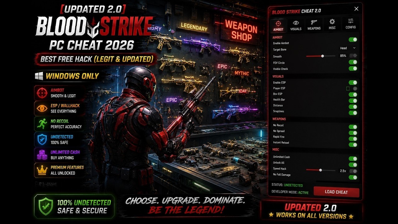[PATCHED] Blood Strike Cheats 2026 | Free Mod Menu, ESP & Aimbot | PC Windows